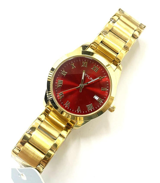 Reloj mujer elegante rojo