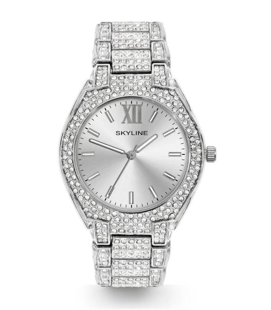 Reloj mujer luz plateado