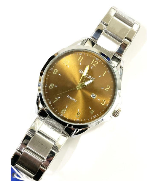 Reloj hombre acero y bronce