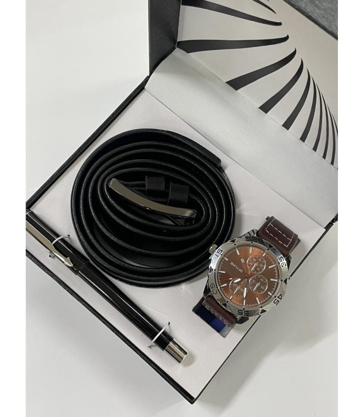 Reloj hombre piel conjunto 10