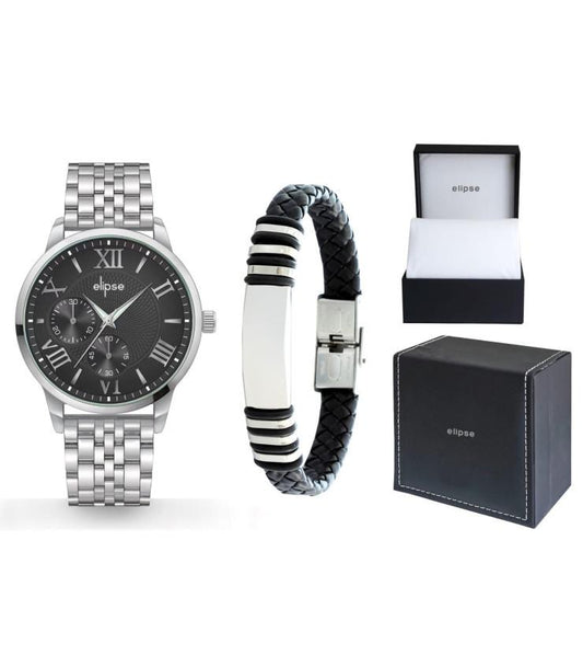 Reloj hombre piel conjunto 11