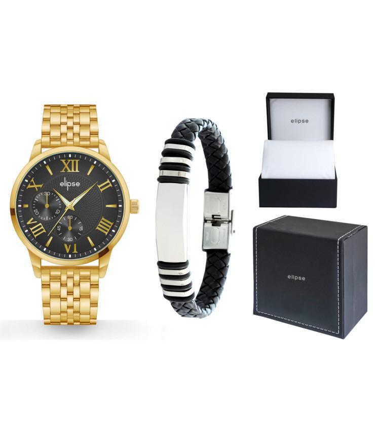 Reloj hombre piel conjunto 12