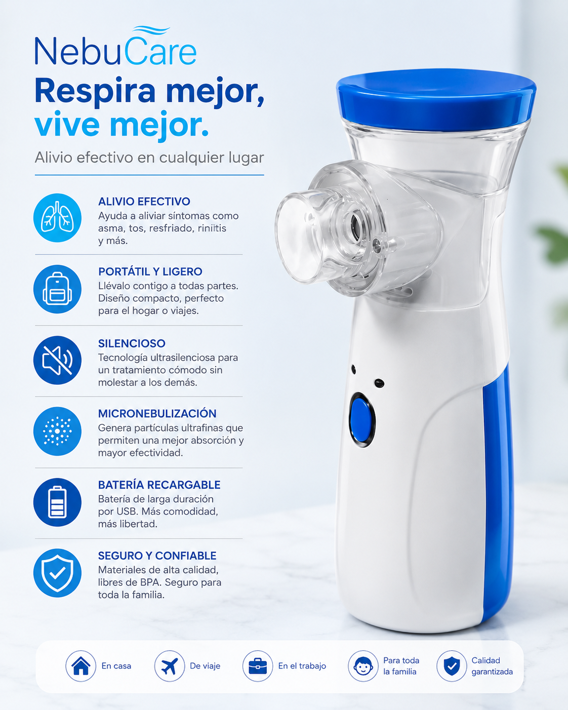 NebuCare; Respira mejor cada día.