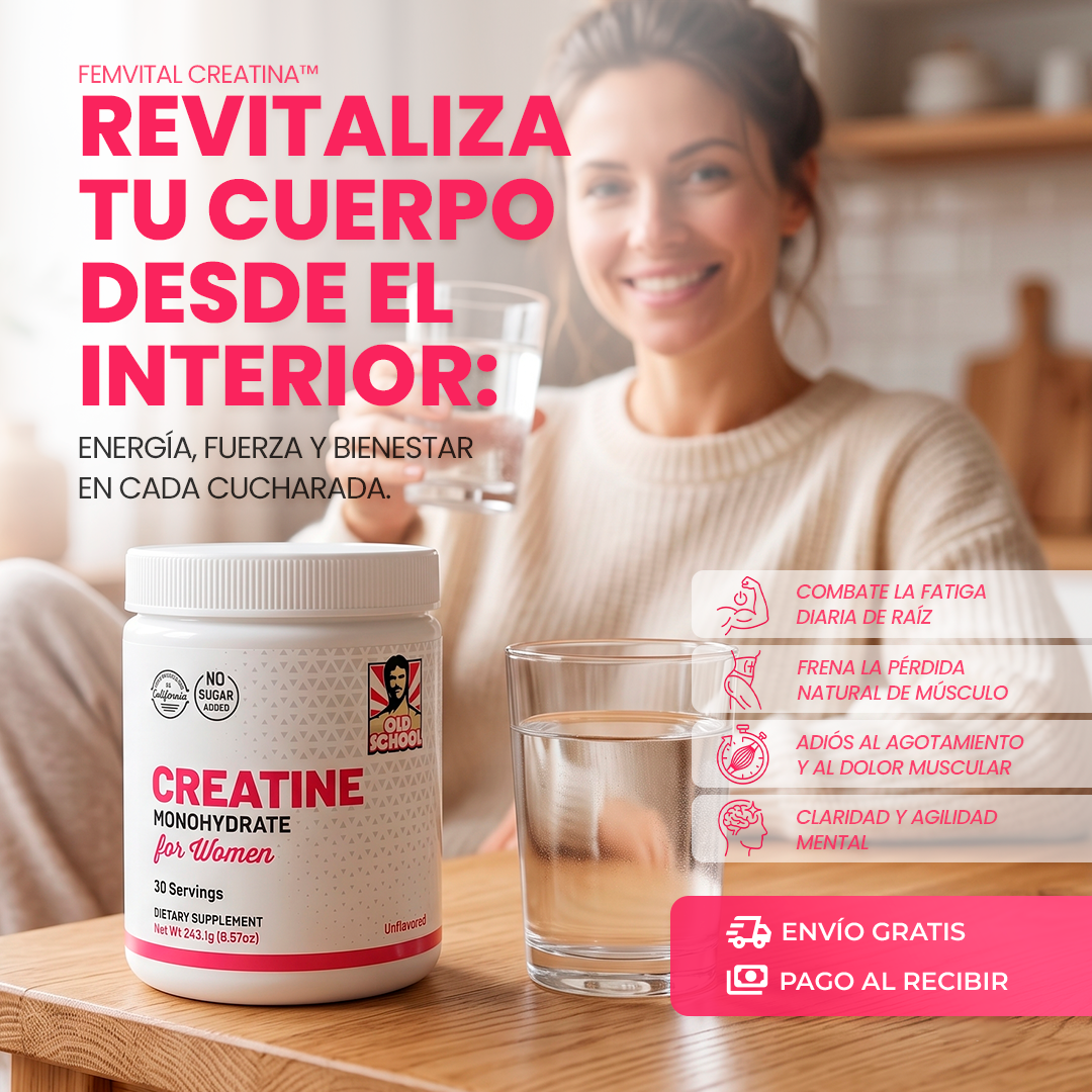 FemVital Creatina™: La fuerza que tu cuerpo necesita en cada etapa de la vida
