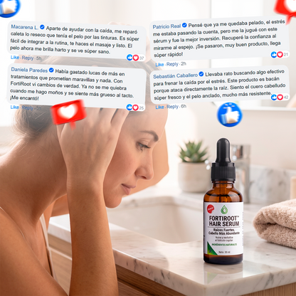 FortiRoot™️ Hair Serum: Raíces Fuertes. Cabello Más Abundante
