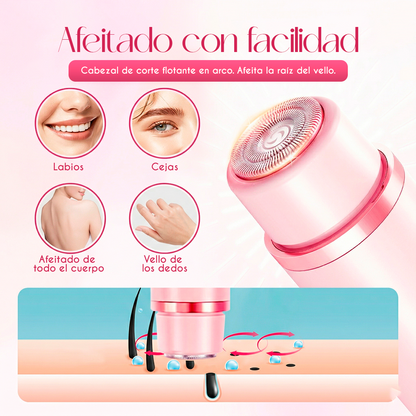 LumiSilk™ - Rasuradora Eléctrica Femenina 2 en 1