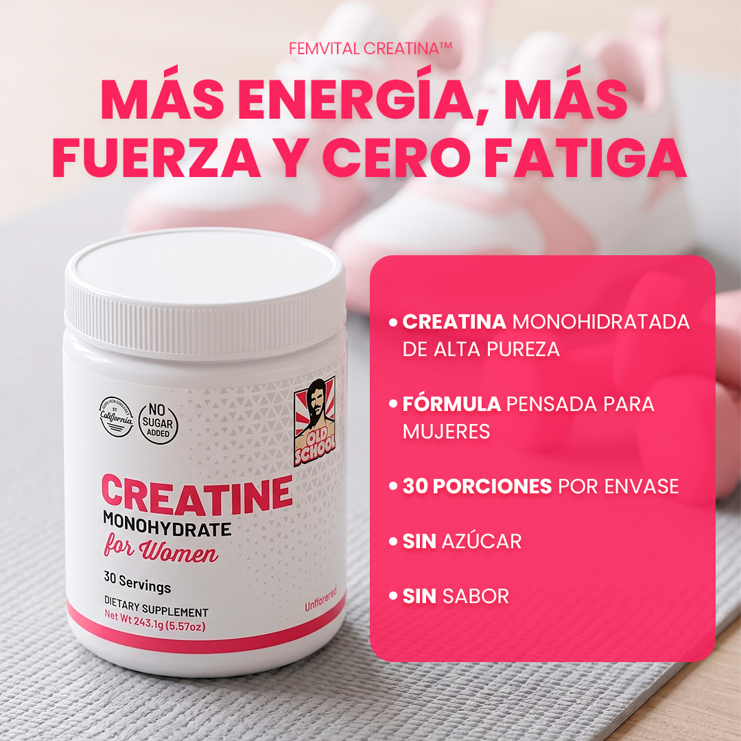 FemVital Creatina™: La fuerza que tu cuerpo necesita en cada etapa de la vida
